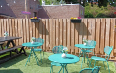 Het terras is open!